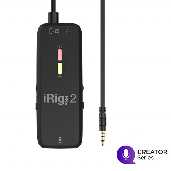 IK iRig PRE 2 - Interfejs audio iOS/Android/DSLR