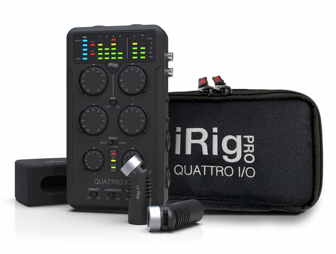 IK iRig Pro Quattro I/O Deluxe - Przenośny rejestrator