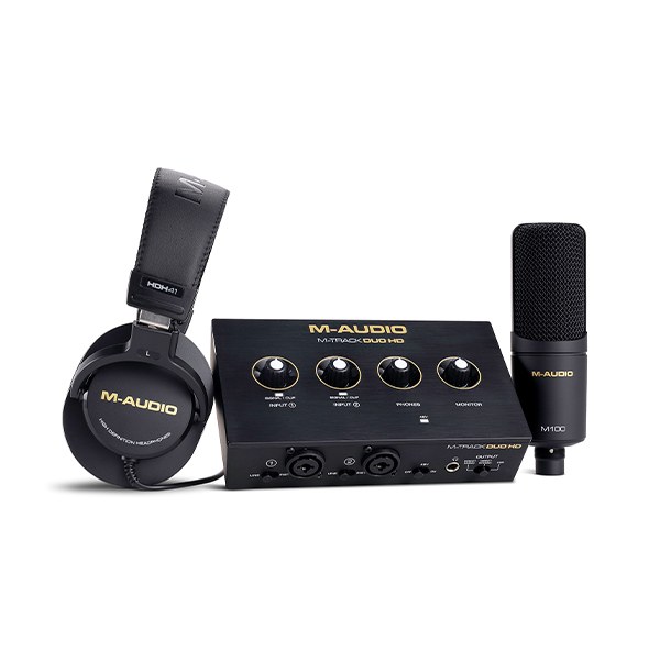 M-AUDIO M-Track DUO HD PACK- Zestaw produkcyjny