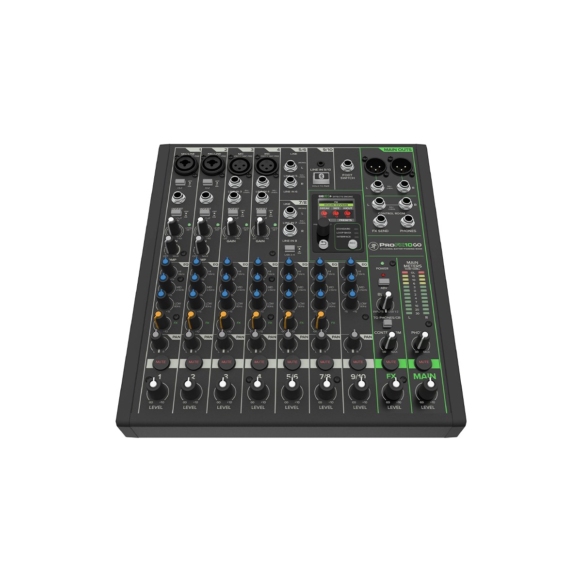 MACKIE PROFX10GO – Przenośny mikser z interfejsem USB