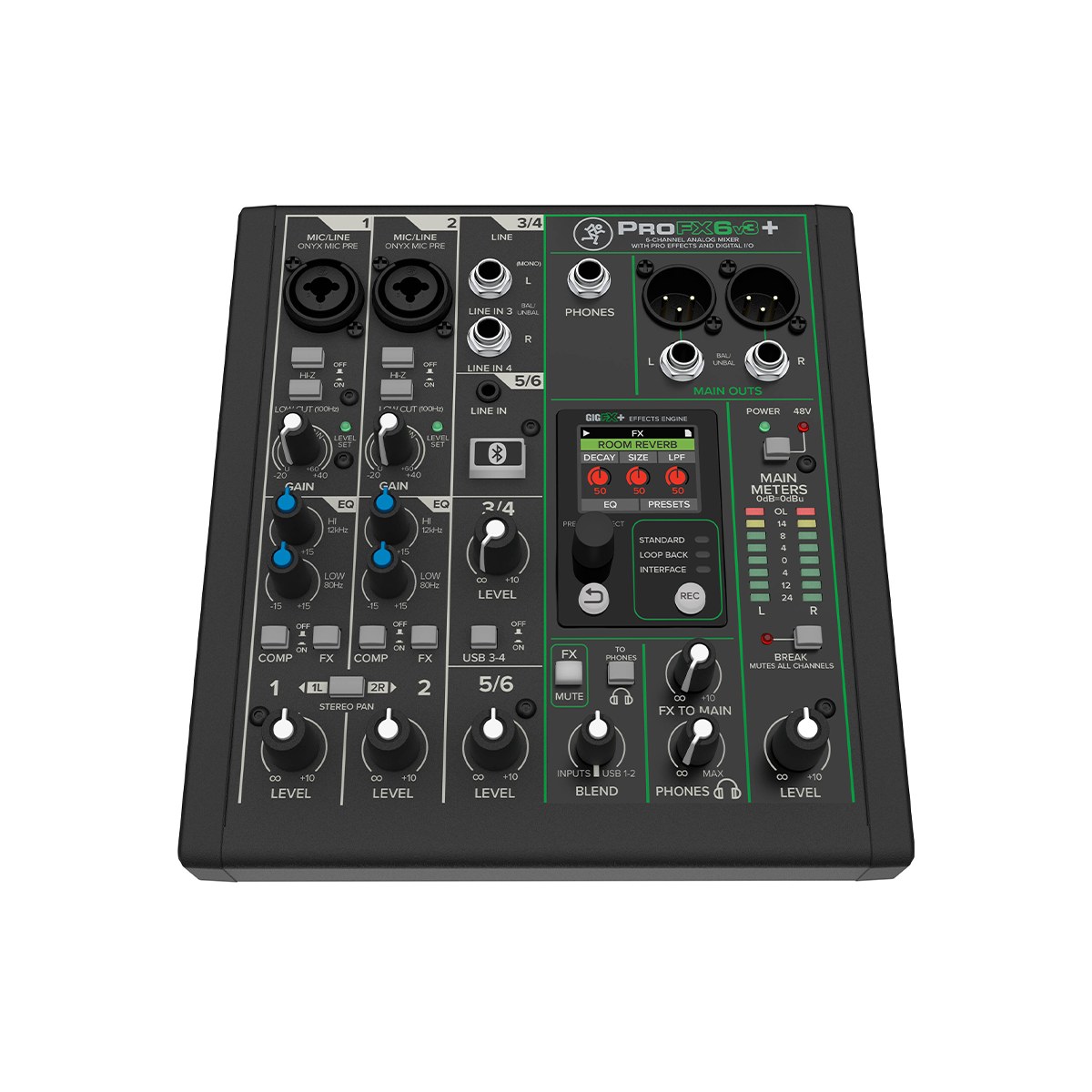 Mackie PROFX6V3PLUS - ProFX6v3+ - Analogowy mikser z USB i Bluetooth