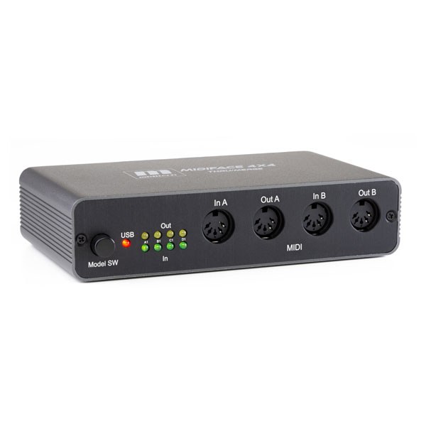 MIDITECH MIDIFACE 4x4 Thru/ Merge - Interfejs MIDI/USB