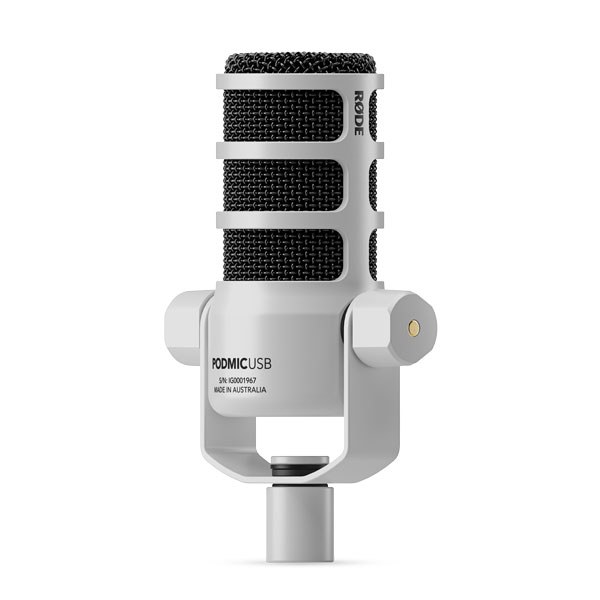 RODE PodMic USB White - Mikrofon Dynamiczny Podcast biały