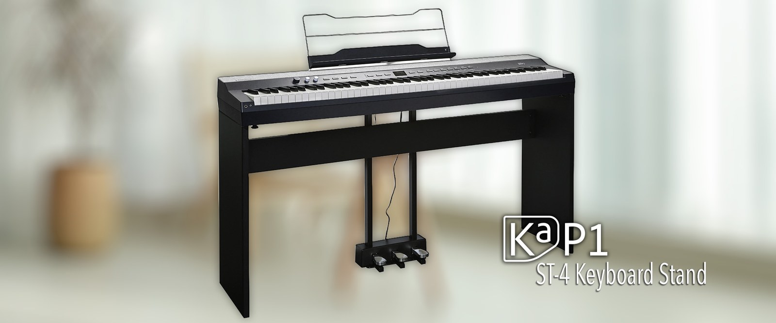 Zdjęcie poglądowe — Kurzweil ST-4 White - Statyw do KA-P1