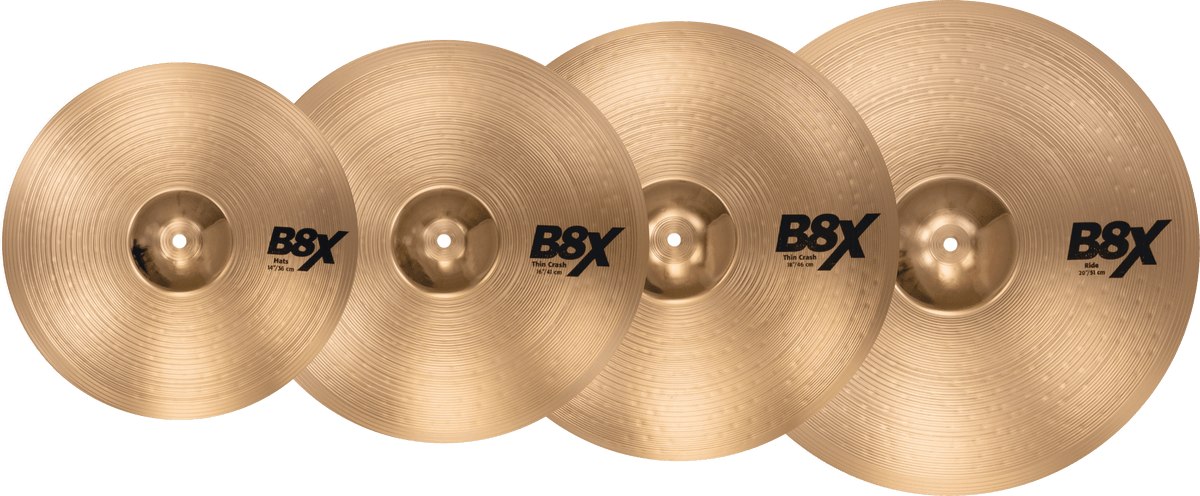 SABIAN B8X PERFORMANCE SET ZESTAW TALERZY 14/16/18