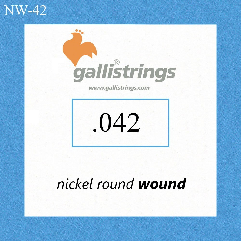 Galli NW042 - pojedyncza struna do gitary elektrycznej, .042 cala
