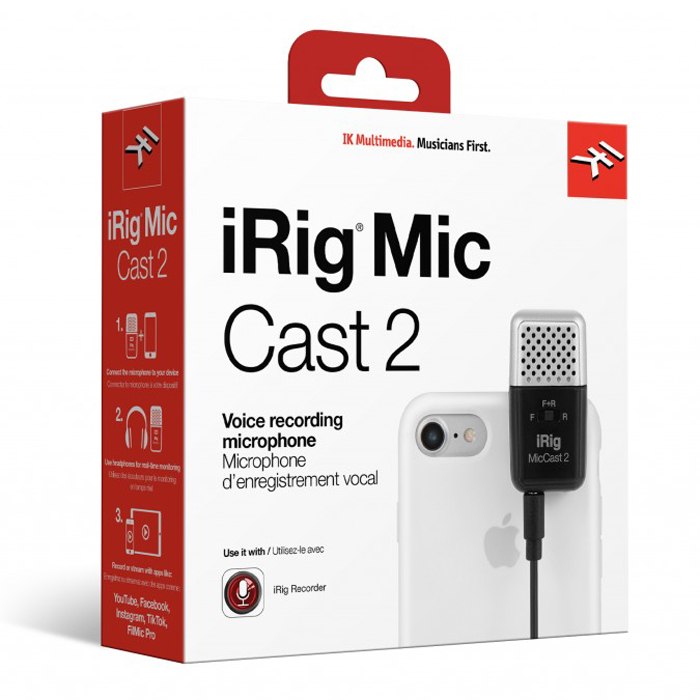 IK iRig Mic Cast 2 - Mikrofon pojemn. iOS/Android