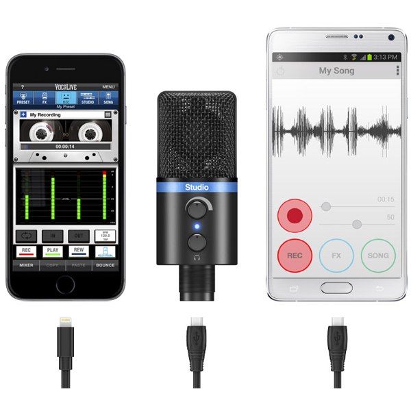 IK iRig Mic Studio Black - Mikrofon iOS/Android