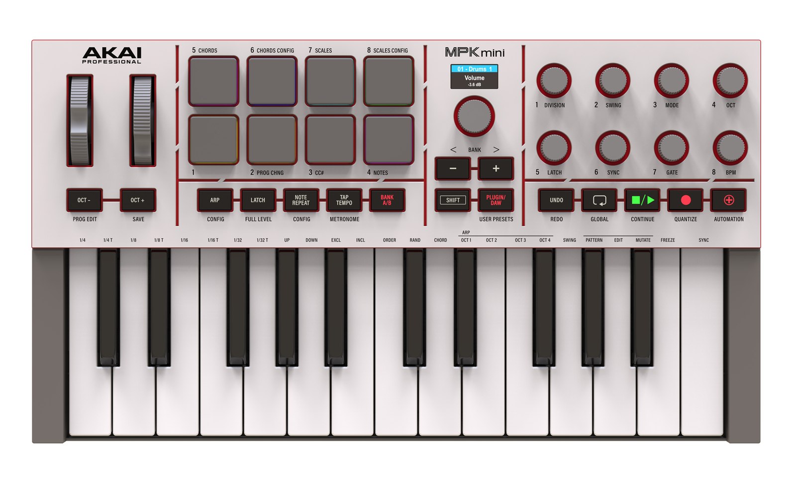 AKAI MPK MINI 4 GREY - Mini klawiatura sterująca