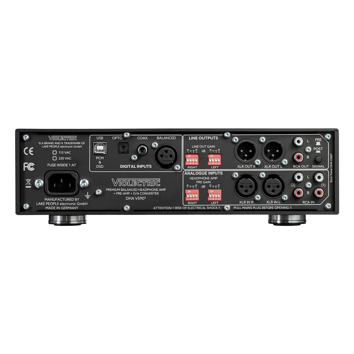 Violectric DHA V590² PRO — tylny panel