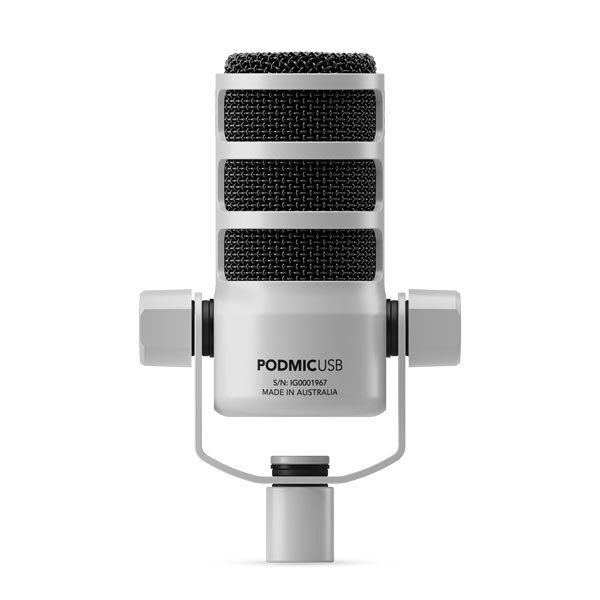 RODE PodMic USB White - Mikrofon Dynamiczny Podcast biały