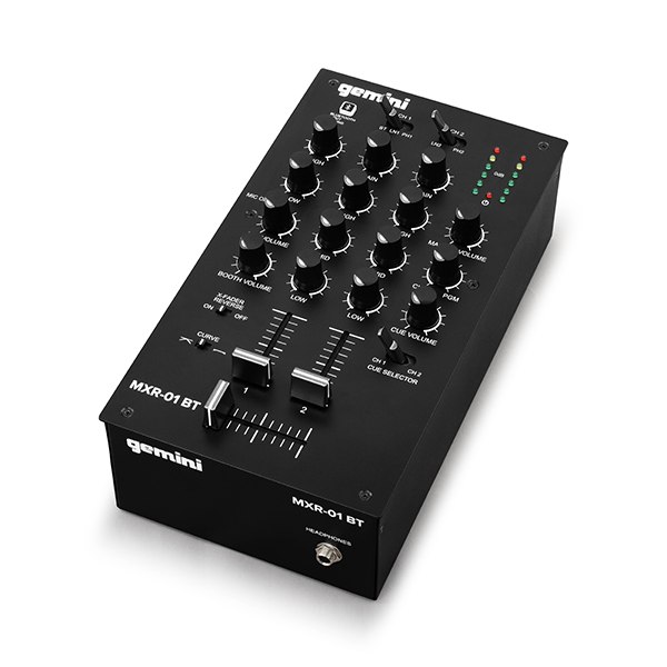 GEMINI MXR-01BT – 2-kanałowy mikser DJ z Bluetooth