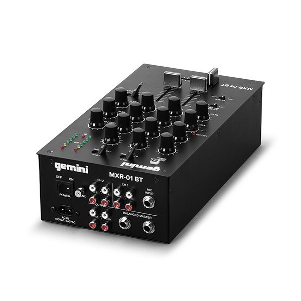 GEMINI MXR-01BT – 2-kanałowy mikser DJ z Bluetooth