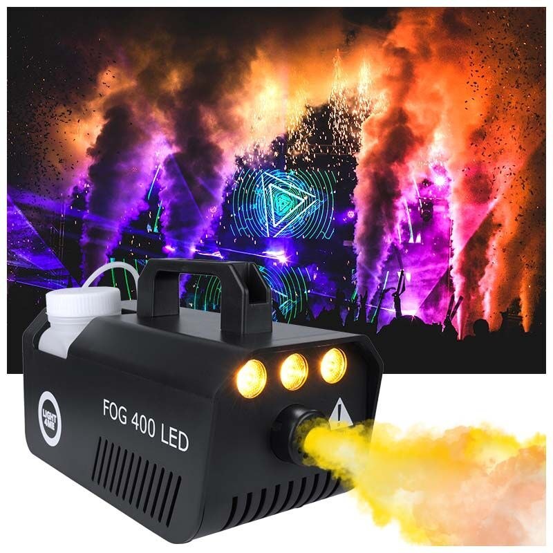 LIGHT4ME FOG 400 LED wytwornica dymu dla DJ mała lekka wydajna
