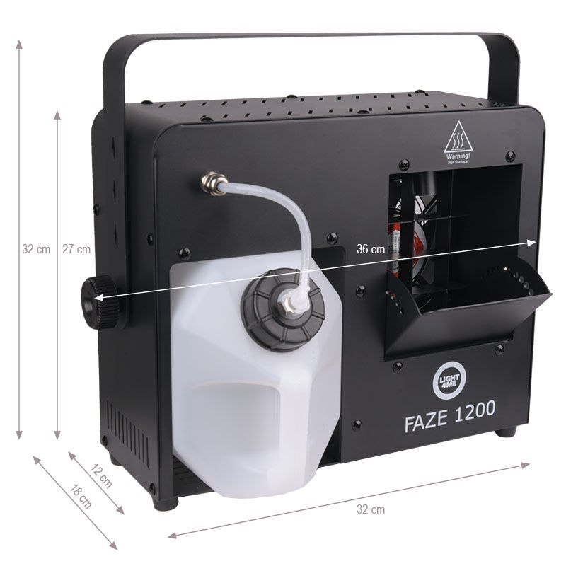 LIGHT4ME FAZE 1200 wytwornica dymu mgły fazer pilot timer