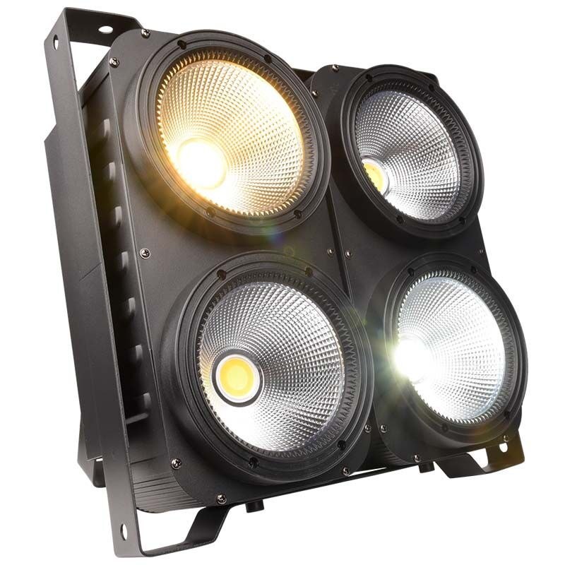 LIGHT4ME BLINDER LED 4x100W oświetlacz doświetlacz zimna biel / ciepła biel oświetlenie sceniczne