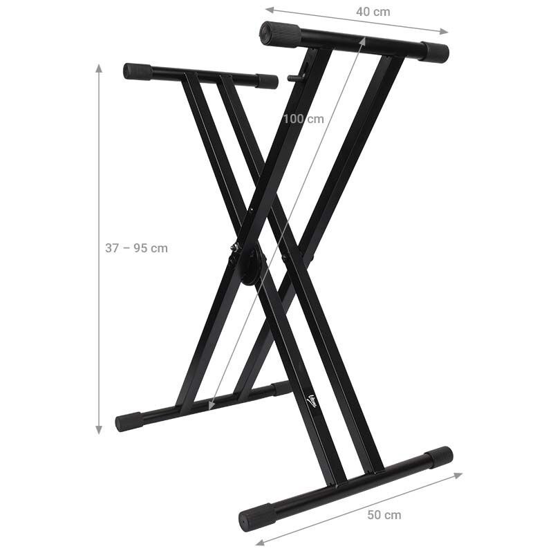 V-TONE DELUXE K1 statyw klawiszowy regulowany samoblokujący XX