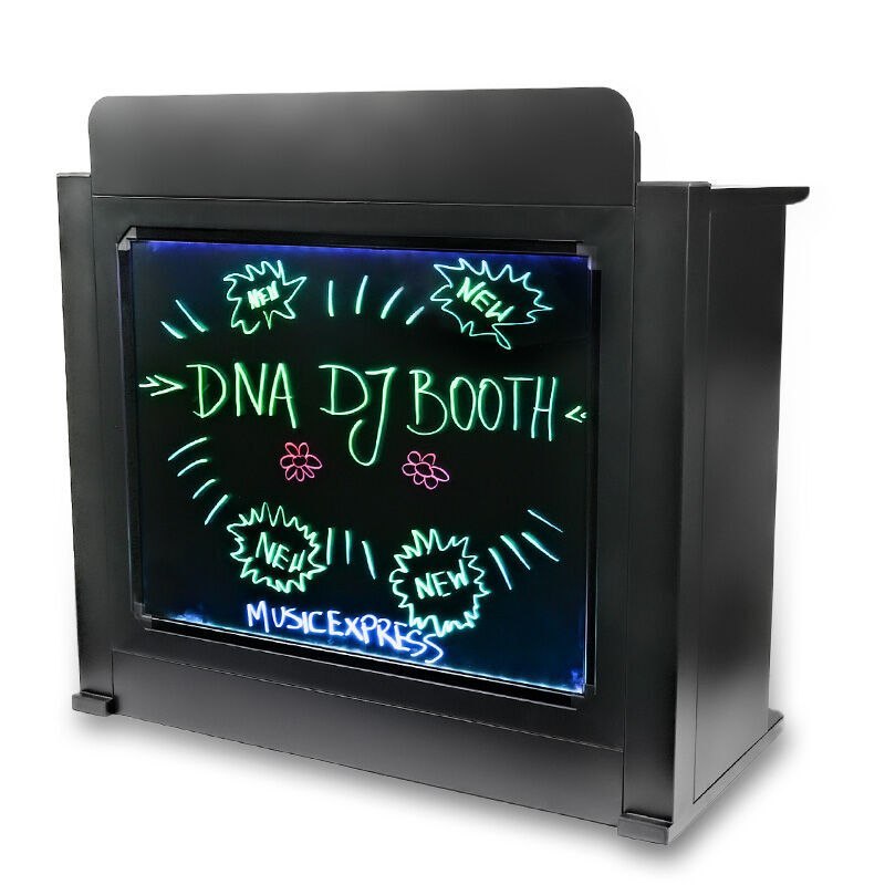 DNA DJ BOOTH BK stół stanowisko DJ podświetlana tablica LED RGB