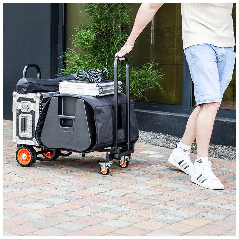 DNA CART M1 wózek transportowy składany pojemny metalowy platforma dwa uchwyty 150 kg