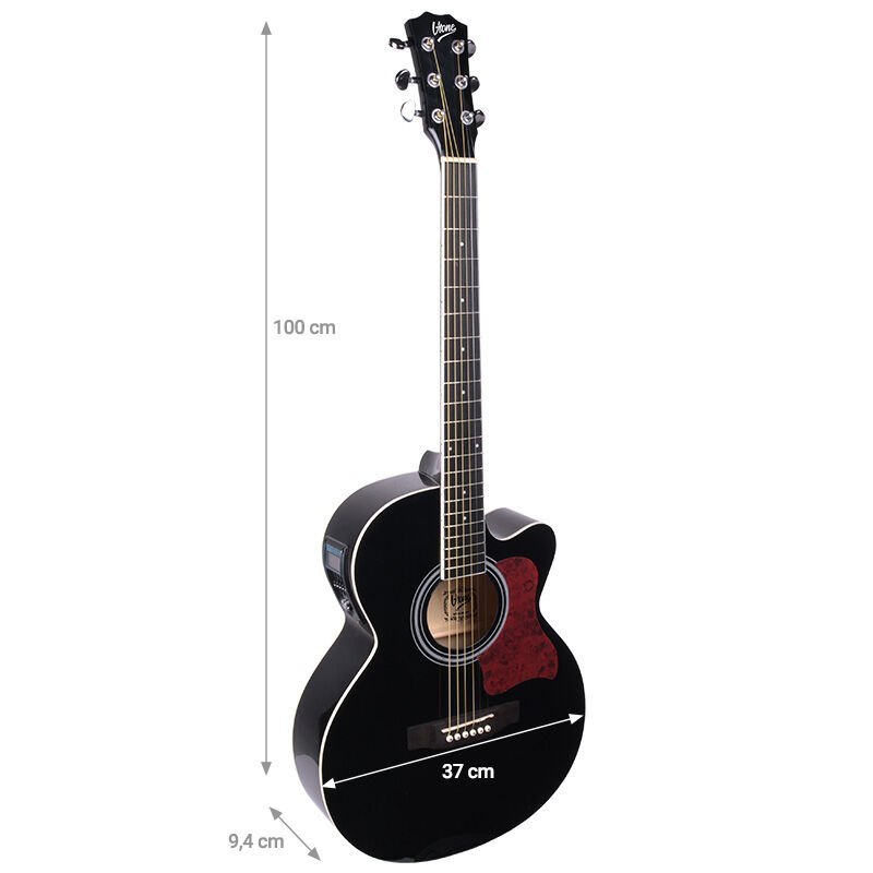 V-TONE EAG SET BK gitara elektroakustyczna + wzmacniacz gitarowy zestaw BLACK