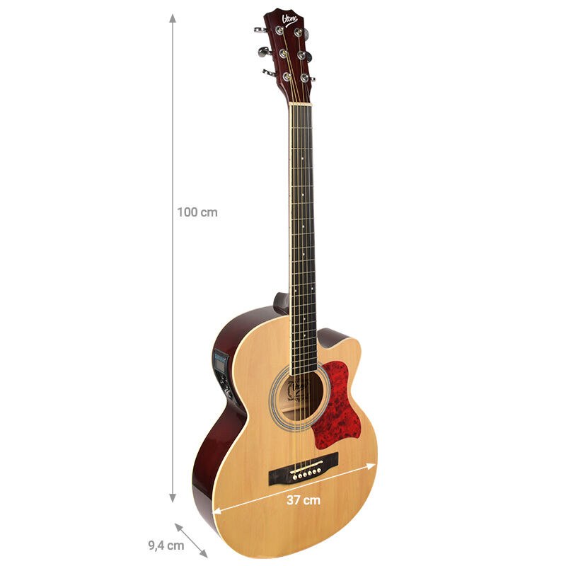 V-TONE EAG SET NT gitara elektroakustyczna + wzmacniacz gitarowy zestaw NATURAL