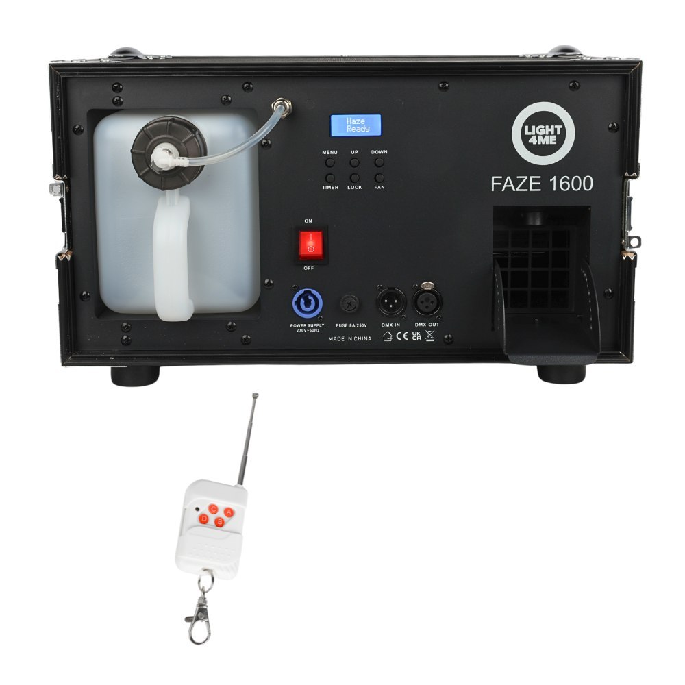 LIGHT4ME FAZE 1600 wytwornica dymu mgły fazer pilot timer