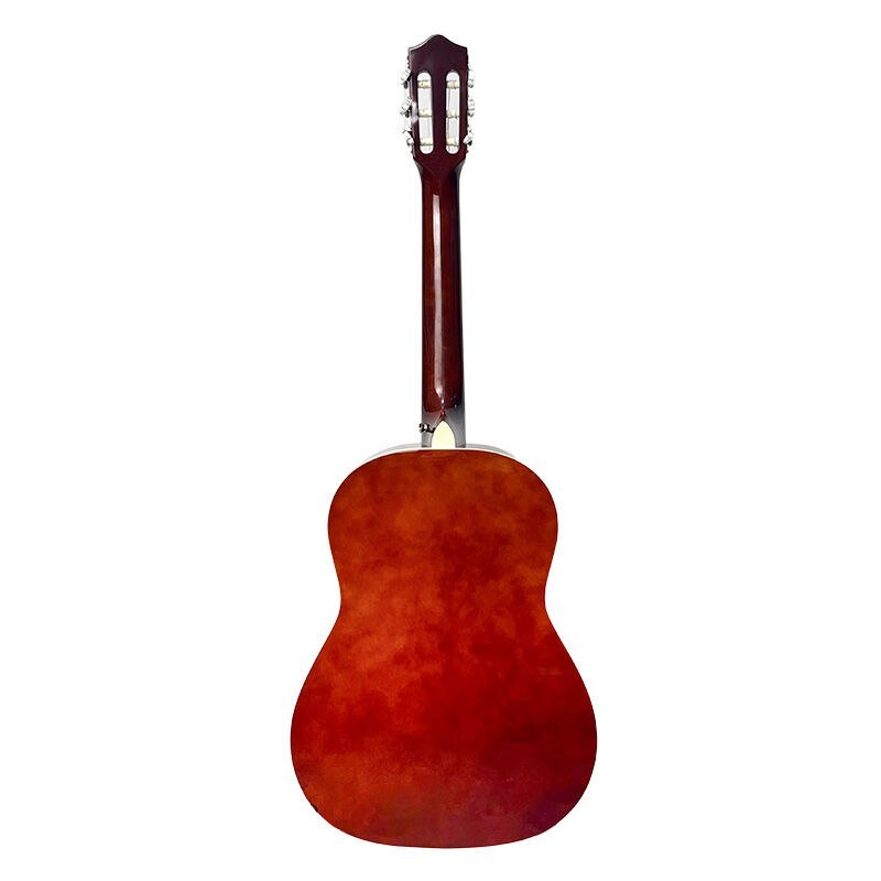 V-TONE CG TWO NT gitara klasyczna 4/4 naturalne drewno do nauki dla początkujących kostki pasek zapasowe struny pokrowiec akordy klucz regulacyjny zestaw