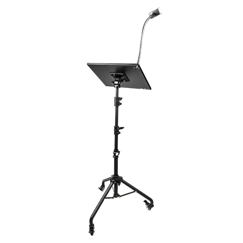 DNA PLS2 statyw pod laptop mikser rzutnik do 10 kg stal uchwyt do smartfona opaski zabezpieczające kółka