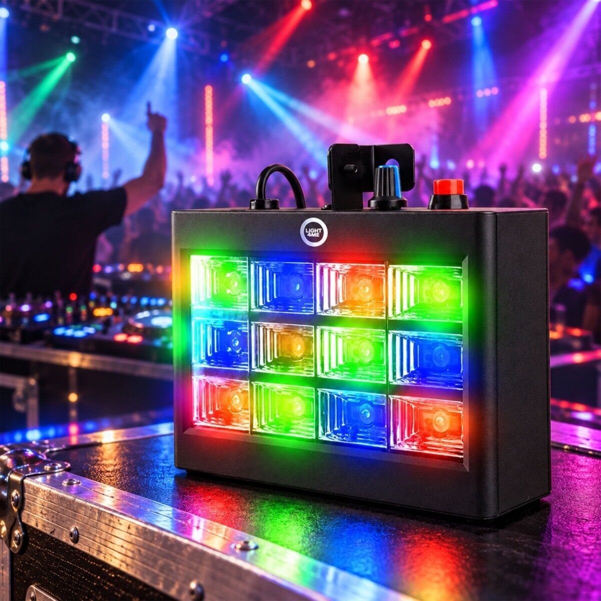 LIGHT4ME STROBE PANEL stroboskop RGB oświetlenie dyskotekowe blinder efekt świetlny LED