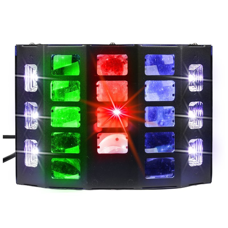 LIGHT4ME TURBO DERBY 3IN1 multiefekt świetlny LED RGBW-UV stroboskop oświetlenie dyskotekowe DJ