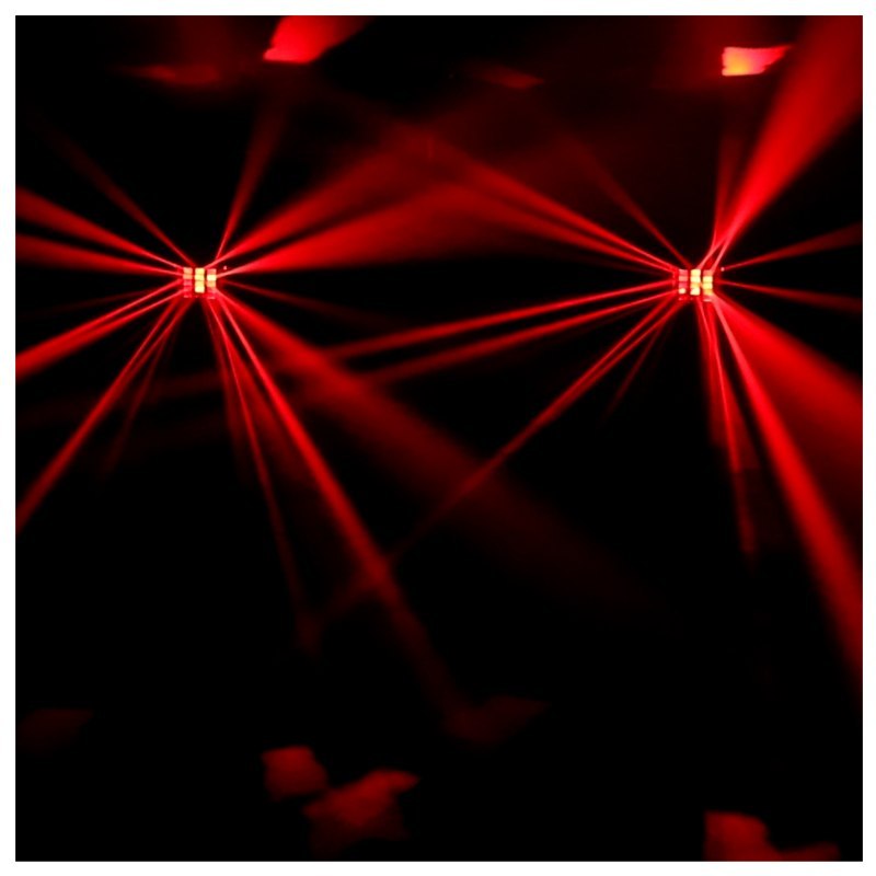 LIGHT4ME TURBO DERBY 4IN1 multiefekt świetlny LED RGBW-UV stroboskop laser oświetlenie dyskotekowe DJ