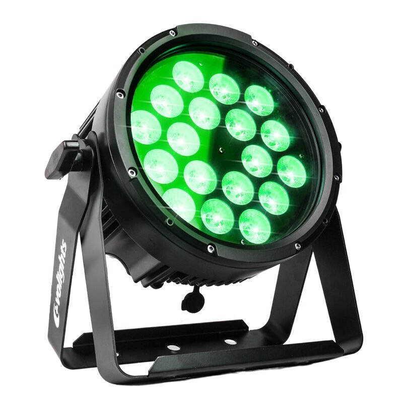 EVOLIGHTS GLACIER 18 reflektor par zewnętrzne oświetlenie sceniczne dekoracja światłem 18x12W RGBWA-UV IP65