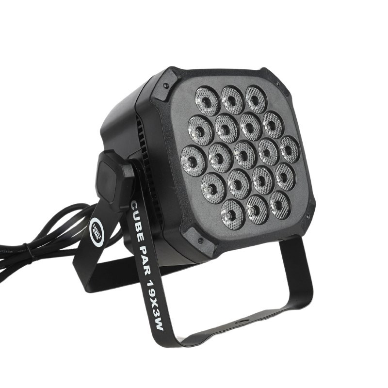 LIGHT4ME CUBE PAR 19X3W RGBW reflektor par oświetlenie sceniczne efekt świetlny LED