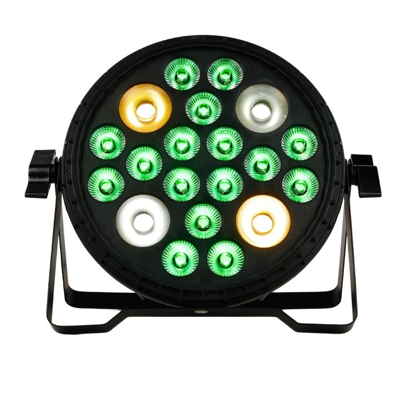 LIGHT4ME MULTIPAR 416 RGB-UV+WW/CW reflektor sceniczny oświetlenie LED na imprezę dekoracja światłem pilot