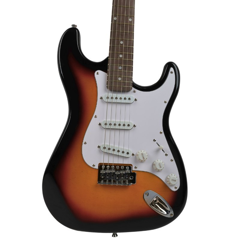 V-TONE ESST39 SB gitara elektryczna 4/4 stratocaster 39" SSS sunburst + wzmacniacz gitarowy zestaw