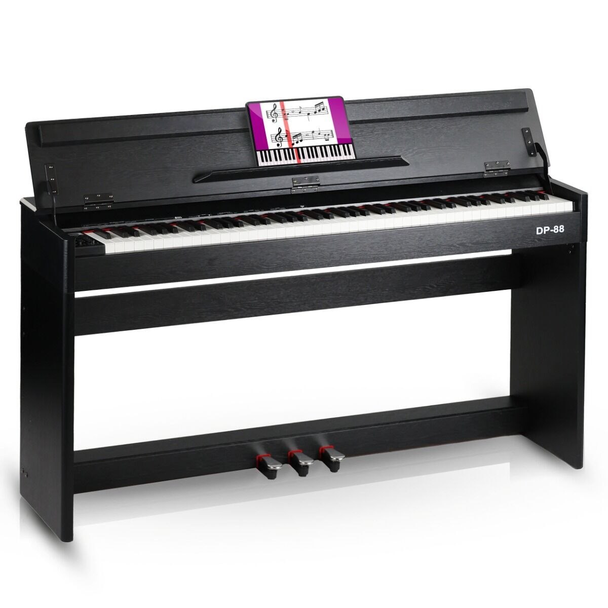 V-TONE DP-88 BK czarne pianino cyfrowe ze statywem drewnianym