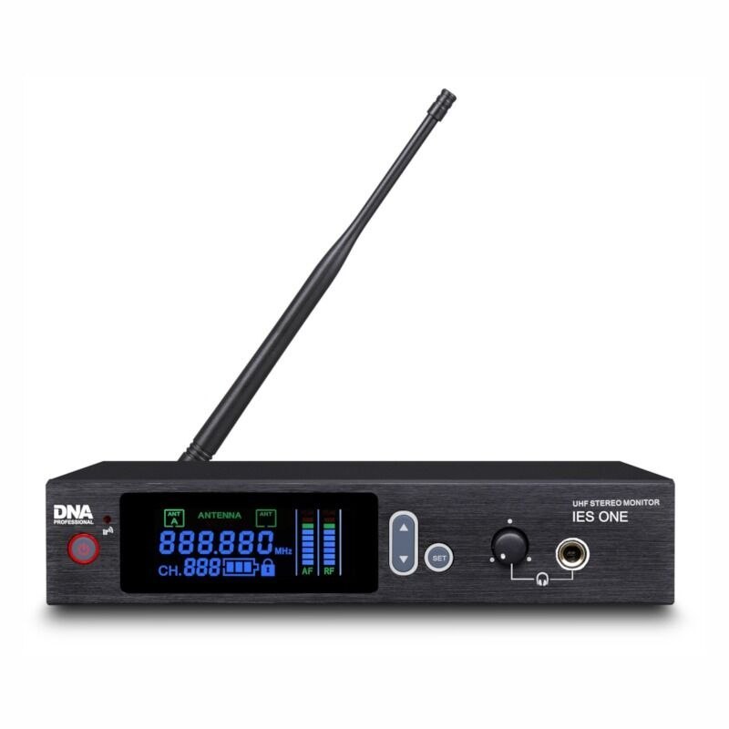 DNA IES ONE profesjonalny douszny odsłuch bezprzewodowy stereo system monitorowania dźwięku UHF 550-580 MHz