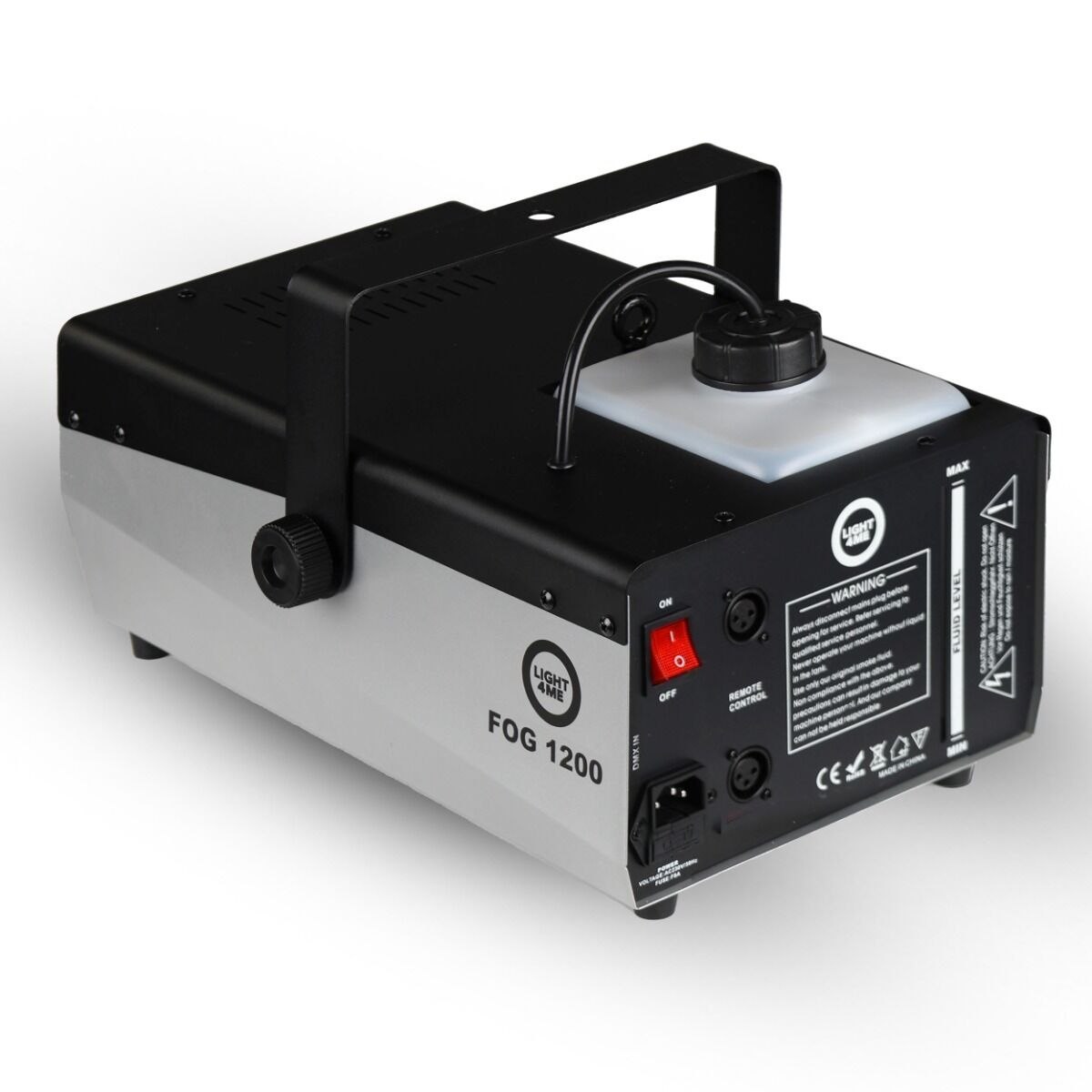 LIGHT4ME FOG 1200 V2 wytwornica dymu mgły pilot bezprzewodowy kontroler przewodowy 1200W