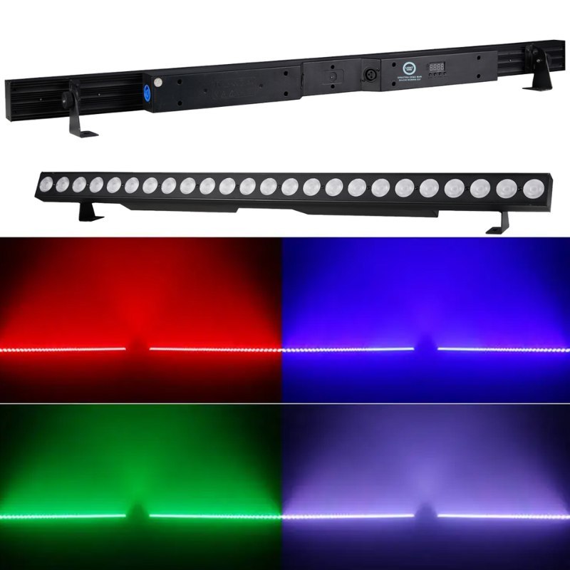 LIGHT4ME SPECTRA CREE BAR 24x6W RGBWA-UV listwa oświetleniowa oświetlenie sceniczne dekoracja światłem SMD LED 6w1