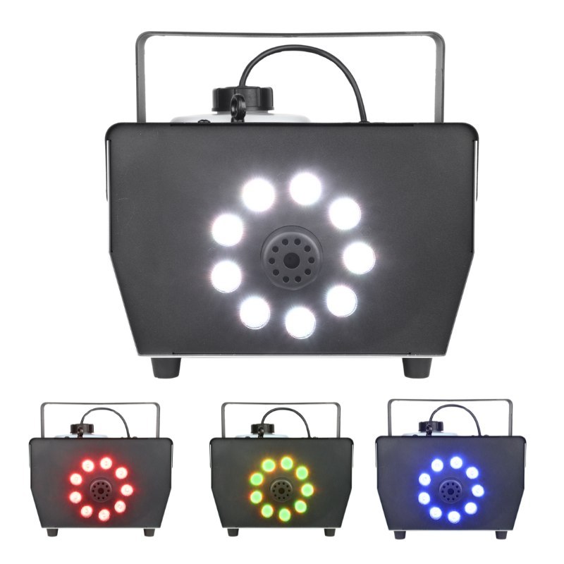 LIGHT4ME FOG 900 LED V2 wytwornica dymu mgły pilot bezprzewodowy kontroler przewodowy 900W