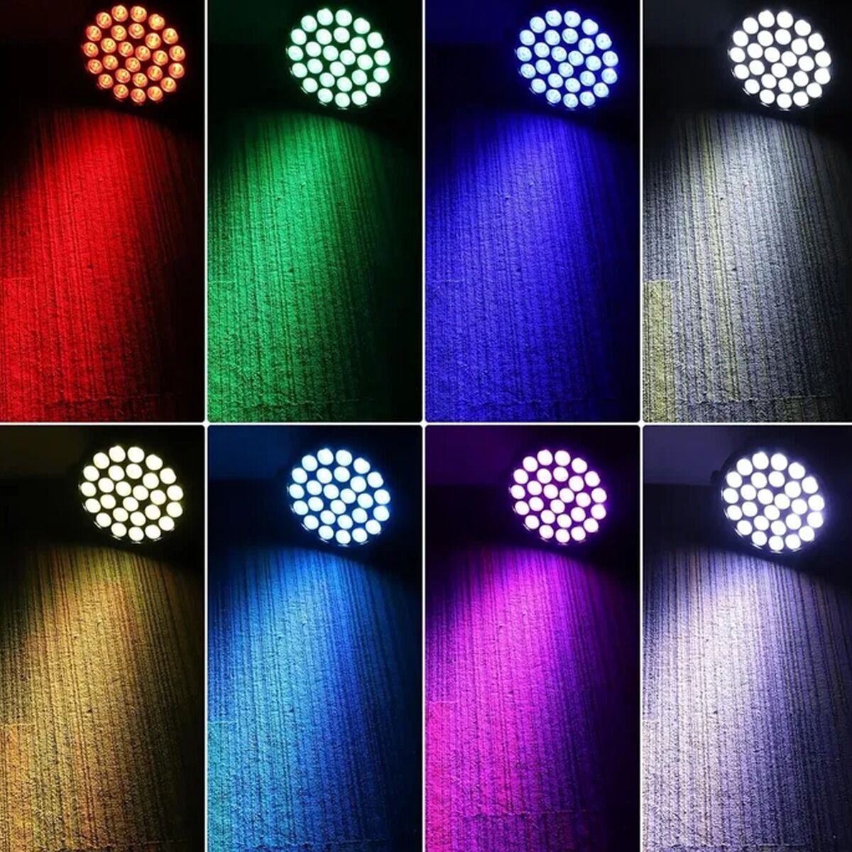 LIGHT4ME FLAT PAR 27 IR RGBW reflektor par oświetlenie sceniczne efekt świetlny LED pilot bezprzewodowy 27x6W RGBW LED 4w1