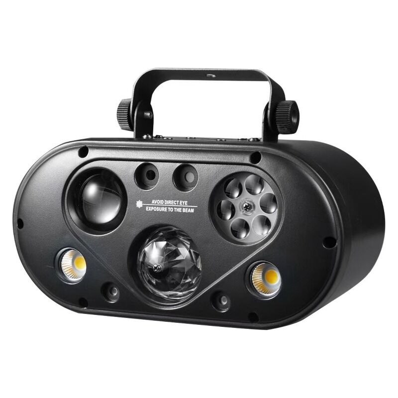 LIGHT4ME ULTRABOX 1 multiefekt świetlny LED RGBA 6w1 efekt gobo magic ball water wave złoty stroboskop laser oświetlenie dyskotekowe DJ