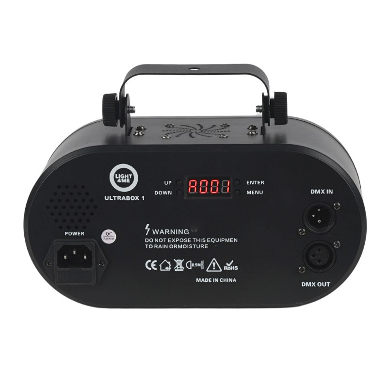 LIGHT4ME ULTRABOX 1 multiefekt świetlny LED RGBA 6w1 efekt gobo magic ball water wave złoty stroboskop laser oświetlenie dyskotekowe DJ