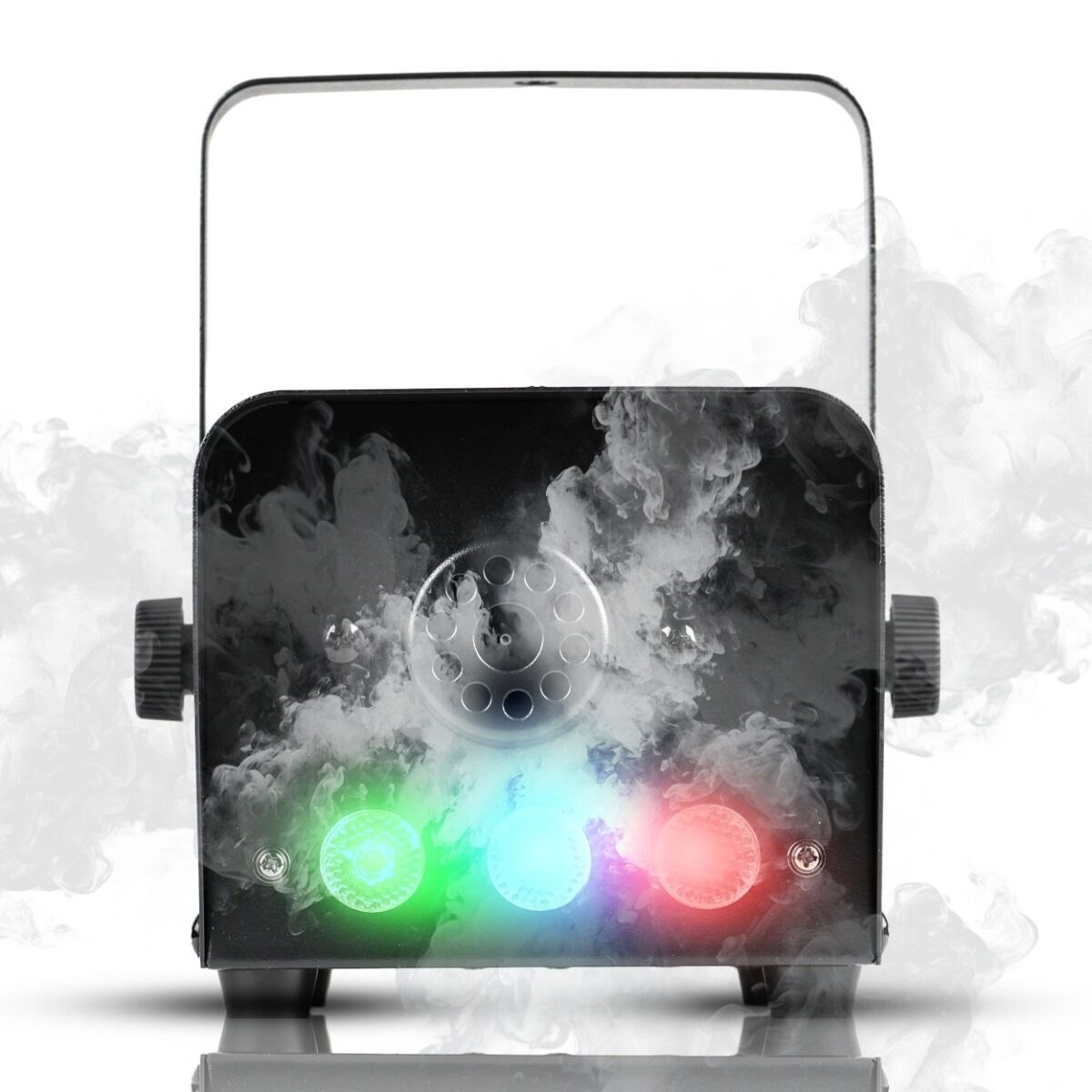LIGHT4ME FM 500 LED V2 wytwornica dymu mgły pilot bezprzewodowy kontroler przewodowy 500W efekt świetlny 3x1W RGB
