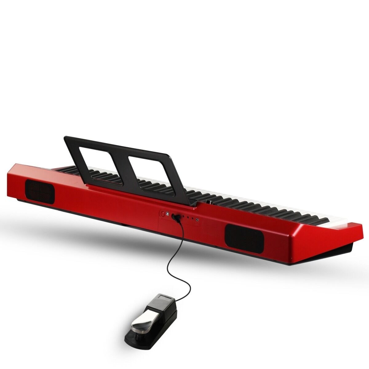 V-TONE BL-190 pianino cyfrowe przenośne ważone klawisze klawiatura młoteczkowa USB-B MIDI AUX Bluetooth 3x wyjście słuchawkowe pulpit do nut pedał sustain