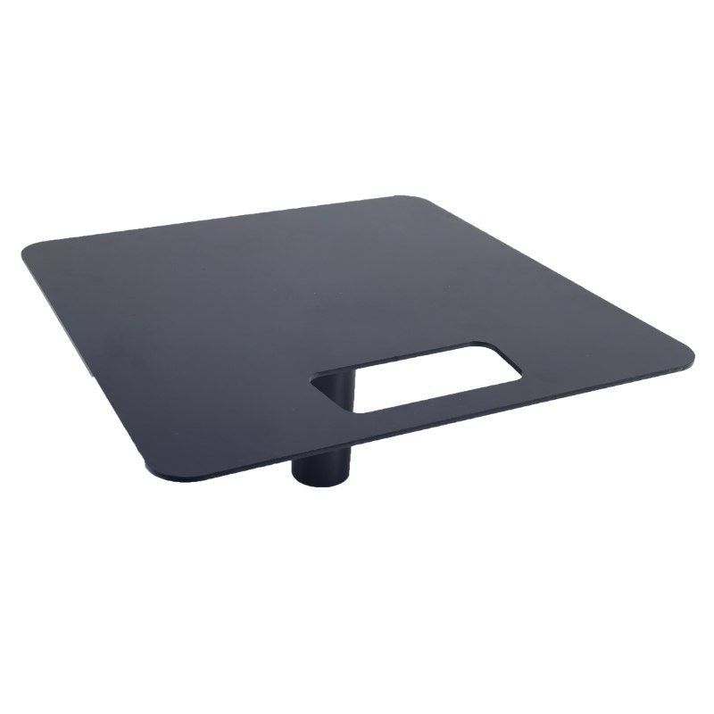 DNA HEAD PLATE 1 kwadratowa podstawa adapter nakładka na statyw oświetleniowy czarna 38 mm 30x30 cm do 50 kg