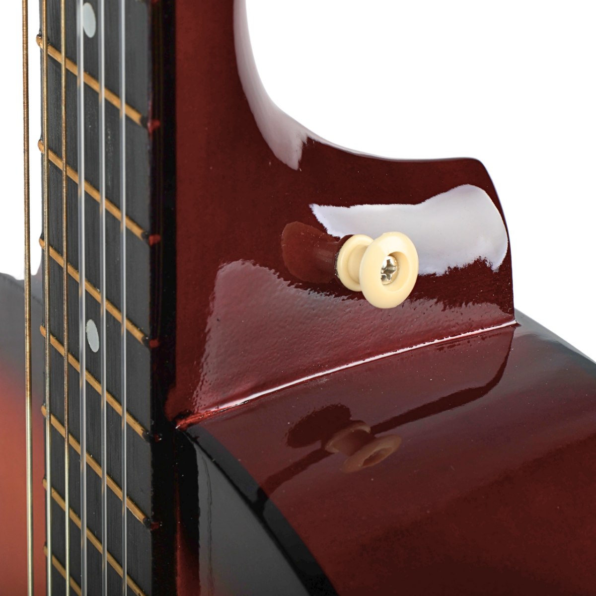 SUPRIMO CGS2 SB gitara klasyczna 4/4 sunburst do nauki dla początkujących kostki pasek zapasowe struny pokrowiec akordy zestaw