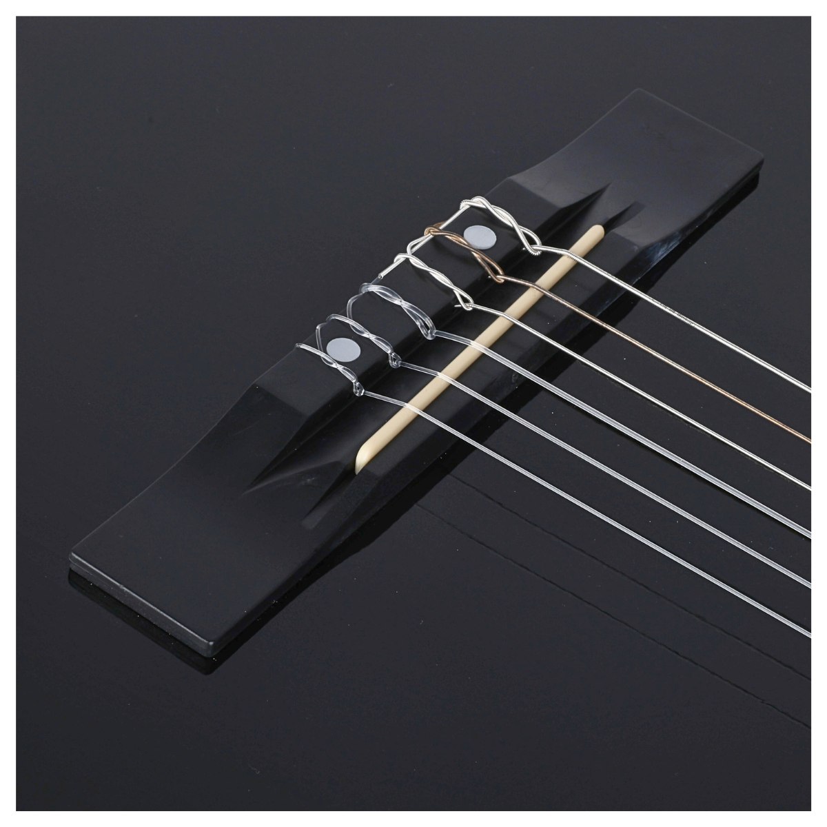 SUPRIMO CGS1 BK gitara klasyczna 4/4 czarna do nauki dla początkujących akordy zestaw
