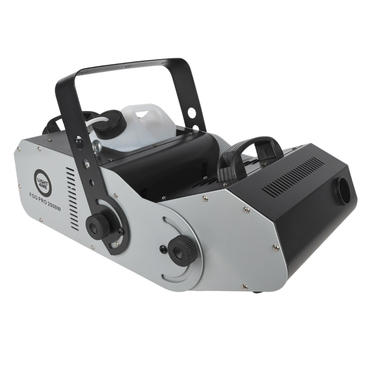 LIGHT4ME FOG PRO 2000W generator wytwornica dymu mgły DMX regulacja kąta wydmuchu 0-90° timer pilot bezprzewodowy kontroler przewodowy uchwyt montażowy