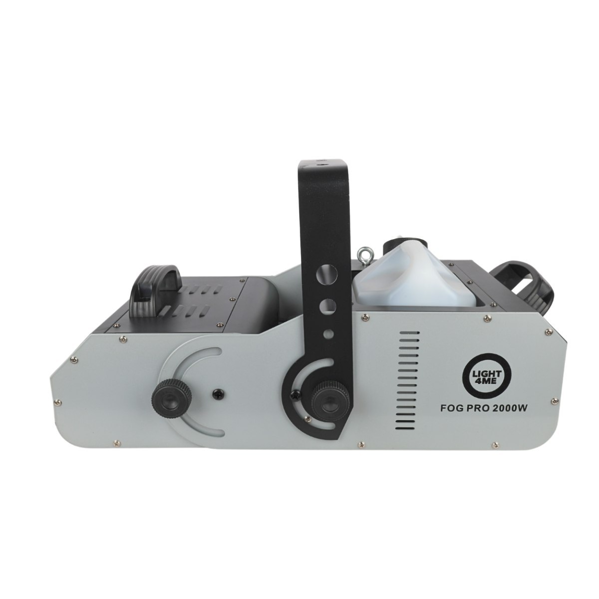 LIGHT4ME FOG PRO 2000W generator wytwornica dymu mgły DMX regulacja kąta wydmuchu 0-90° timer pilot bezprzewodowy kontroler przewodowy uchwyt montażowy